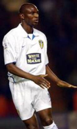 Soccer - FA Barclaycard Premiership - Leicester City v Leeds United. Roque  Junior, Leeds United Stock Photo - Alamy